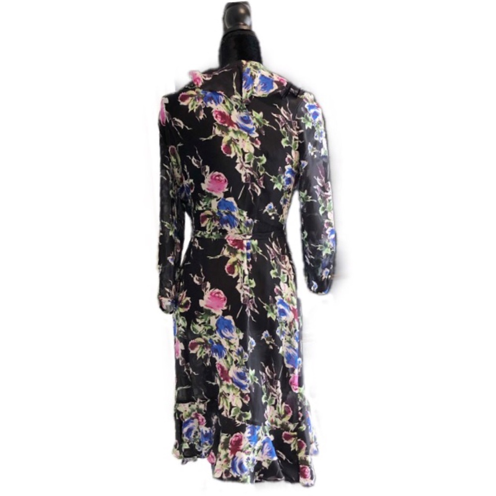 Milly of New York Black Silk Audrey Dress Size 8 - Picture 7 of 8